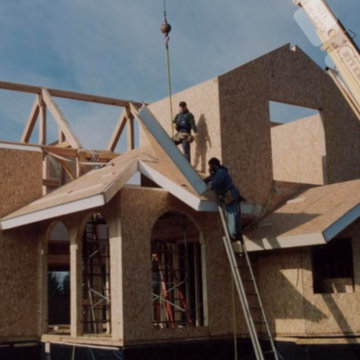 Example of SIPs being used in conjunction with Timber framing