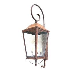 Simple Lantern on Scrolled Arm - Lighting