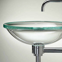 Vitraform 230-P Pencil Edge Freestanding Vessel Round Basin - Polished - Products