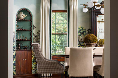 Dining room - wallpaper dining room idea in Other