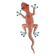 Outdoor Decorations Yard Decorating Northlight Seasonal Colorful Speckled Spiked Back Lizard Figure Metal 12 Garden