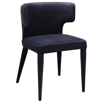 20 Inch Dining Chair Black Art Deco Moe's Home