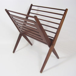 Mid-Century Nevco Folding Magazine Rack - SOLD - Storage And Organization