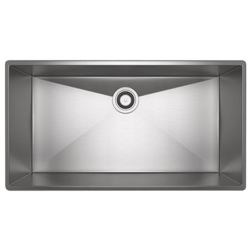 Rohl RSS3318 Forze 34-1/2" Undermount Single Basin Stainless - Brushed