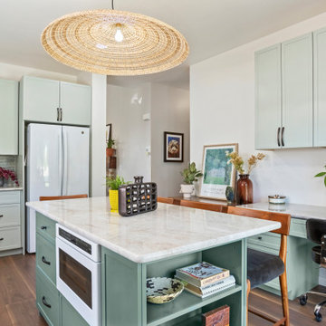 Calming Sage Green Kitchen