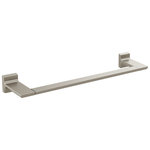 Delta - Delta Pivotal 18" Towel Bar, Stainless, 79918-SS - The confident slant of the Pivotal Bath Collection makes it a striking addition to a bathroom's contemporary geometry for a look that makes a statement. Complete the look of your bath with this Pivotal 18" Towel Bar. Delta makes installation a breeze for the weekend DIYer by including all mounting hardware and easy-to-understand installation instructions.  Brilliance finishes are durable, long-lasting and guaranteed not to corrode, tarnish or discolor. This Brilliance Stainless finish has subtle, warm undertones which make it an excellent match with nickel or stainless steel and is extremely versatile, complementing nearly any look, be it traditional, transitional or contemporary.You can install with confidence, knowing that Delta backs its bath hardware with a Lifetime Limited Warranty.