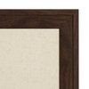 Bosc Framed Linen Fabric Pinboard, Walnut Brown 23.5x29.5