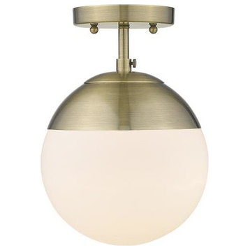Golden Lighting 3218-SF AB-AB Dixon Semi-Flush Ceiling Light