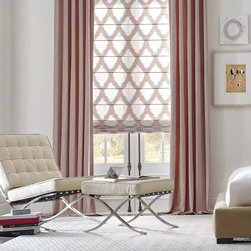 Living Room Ideas - Roman Shades