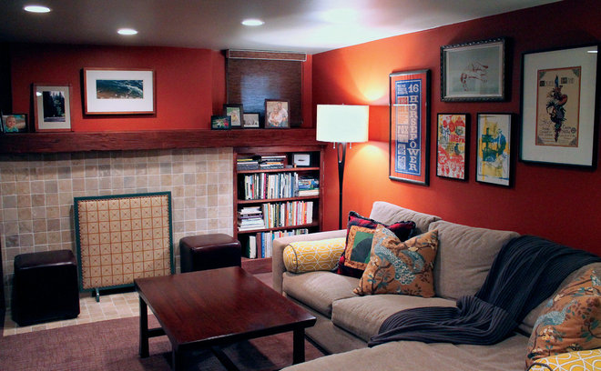 Contemporary Living Room by Lauren Mikus