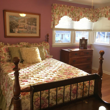 Tailored Quilted Coverlet with Gathered Bedskirt, Gathered Scalloped Valances, W