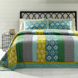 Addison by Bella Taylor Bright Eclectic Home Bedding Set - Quilts And Quilt Sets