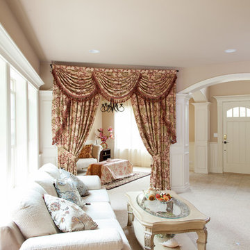 Valance curtains with swags and tails by celuce.com