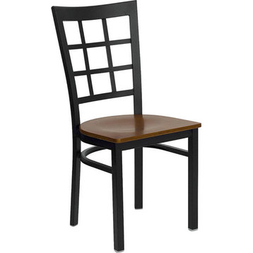 Black Restaurant Chair, Cherry