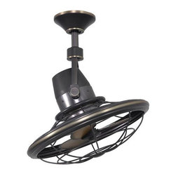 Bentley II Outdoor Tarnished Bronze Oscillating Ceiling Fan - Outdoor Products