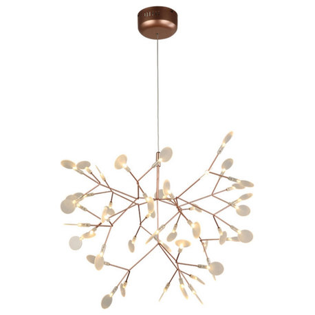 45 - Light Unique Contemporary Rose Gold Modern Chandelier Pendant Lighting