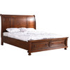 Glory Furniture Meade King Bed in Cherry