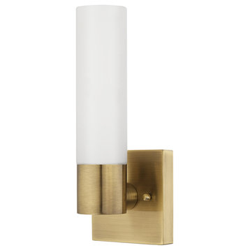 Livex Lighting 1-Light ADA Wall Sconce, Antique Brass