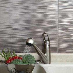 Fasade Ripple, Brushed Nickel - Home Decor