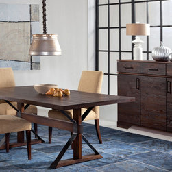 Tremont Rectangular Oak Dining Table in Burnt Oak - Products