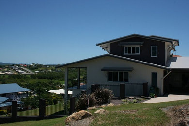 This is an example of a transitional exterior in Brisbane.