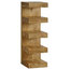 Mantis Light Natural Solid Oak Mango E Shaped Display Shelves Unit