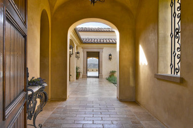 Hallway - mediterranean hallway idea in Orange County