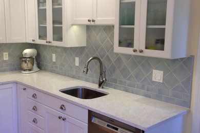 Example of a transitional kitchen design in Bridgeport