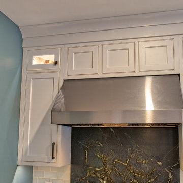 Brighton Cascade and Wabash Beaded Inset Kitchen in Hingham and and Cherry