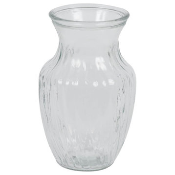 Vickerman LG184401 8" Clear Rose Vase. Includes two pieces per set