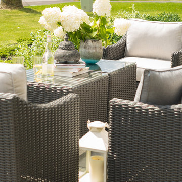 Bretton Slim love seat set - Brad's house