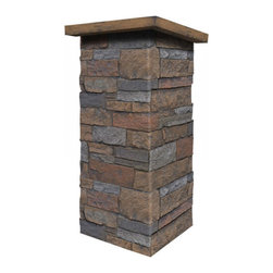 C141-BRIGHTON STONE COLUMN WRAP (CAPS SOLD SEPARATELY) - Wall Panels