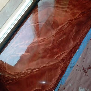 Metallic Epoxy flooring in Westford, Massachusetts