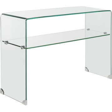 Hollis Glass Console Table - Clear