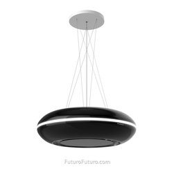 30&Prime; Orbit Black Island Range Hood - Range Hoods And Vents