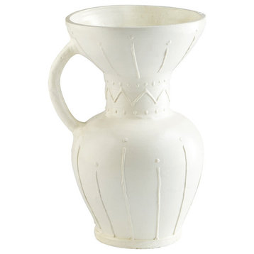 Cyan Ravine Vase 10674, White