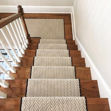 Custom Stair Runner with Professional Installation