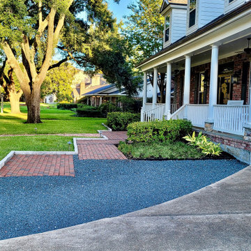 A New Orleans Inspired Landscape and Fountain- Tanglewood, Houston, TX