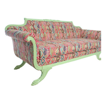Duncan Phyfe Sofa in Ikat