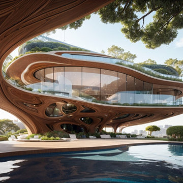 "The Wooden Egg - An Organic Parametric Nest"