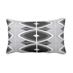 Gray Black and White Arches pillow - Decorative Pillows