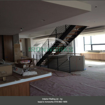 Interior Railings Custom Made by Isaac's Ironworks
