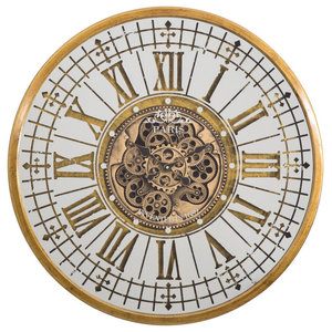 Mechanical Steampunk Astrolabe Star Tracker Wall Clock 17 Inch 