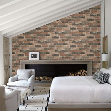 Brick Wallpaper Accent Wall