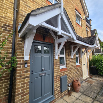 Grey front door and porch in Putney SW15