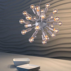 Zuo Propulsion Ceiling Lamp White - SKU: 50113 - Chandeliers
