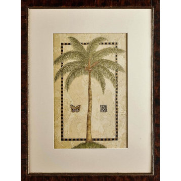 Tropical Palm in Ralph Lauren Tortoise Artwork