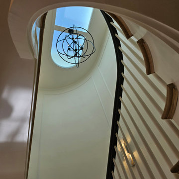 Project #131 | Three-Story Elliptical Staircase in Historic Home