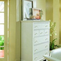 American Drew 181-215W Drawer Chest- White Sterling Pointe - Products