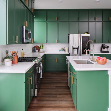 Vibrant Kitchen Remodel in Bold Green